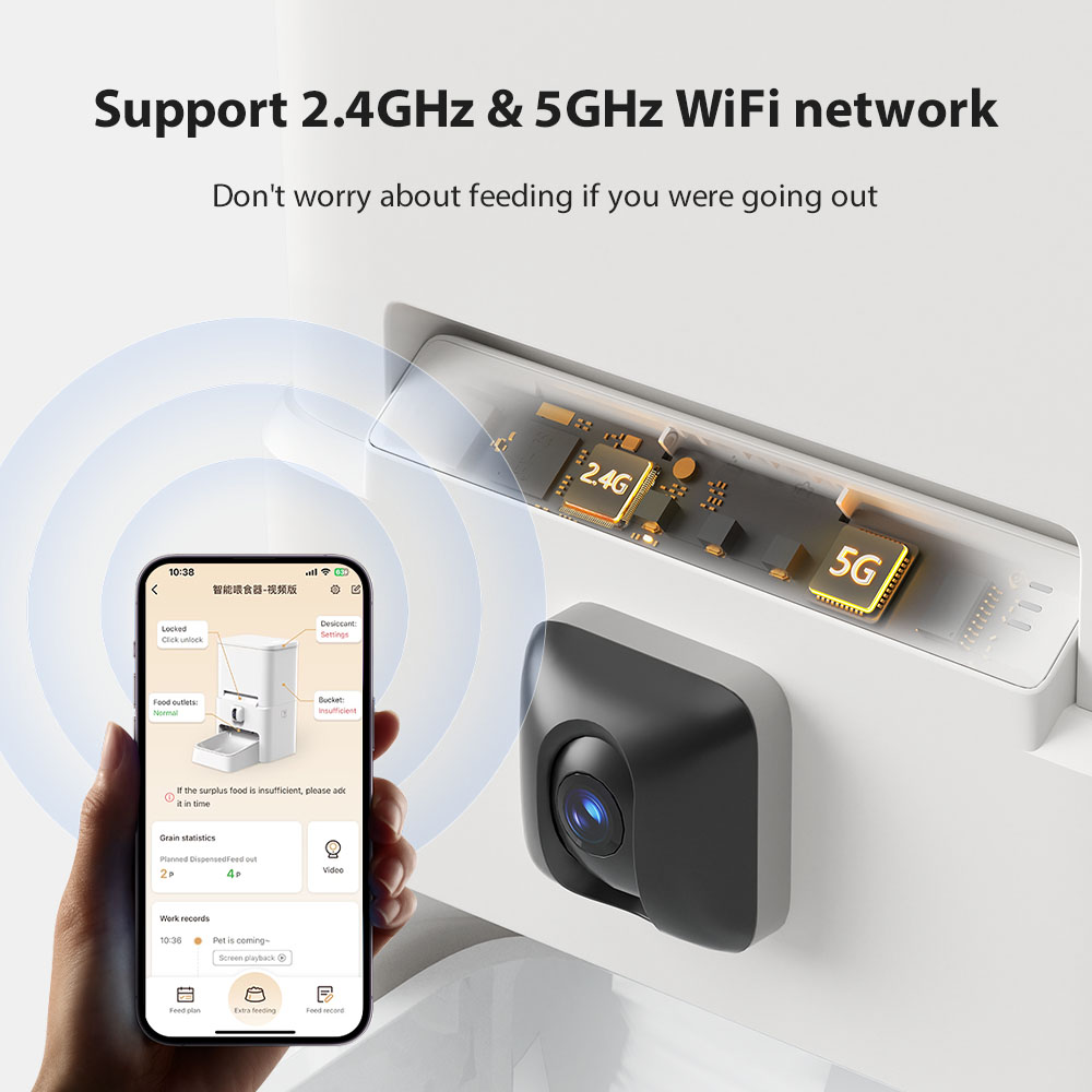 DU-F05V smart feeder app and connected feeding features