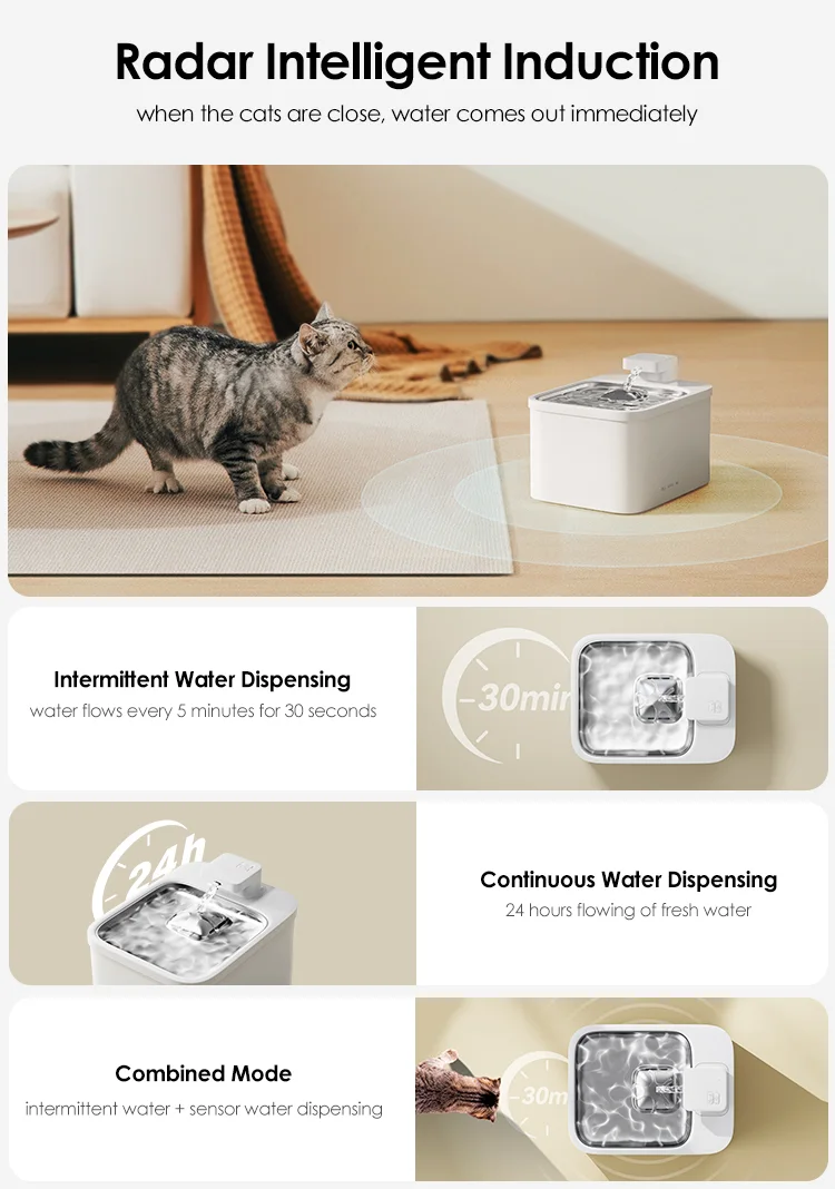 DU-W04 water dispensing modes
