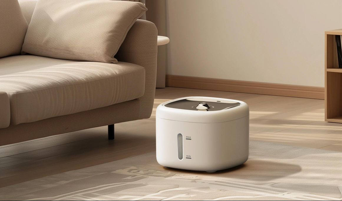TL-100 pet water fountain in a modern home